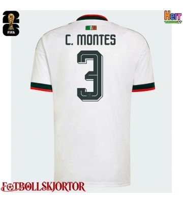 Mexiko Cesar Montes #3 Bortatröja VM 2026 Kortärmad